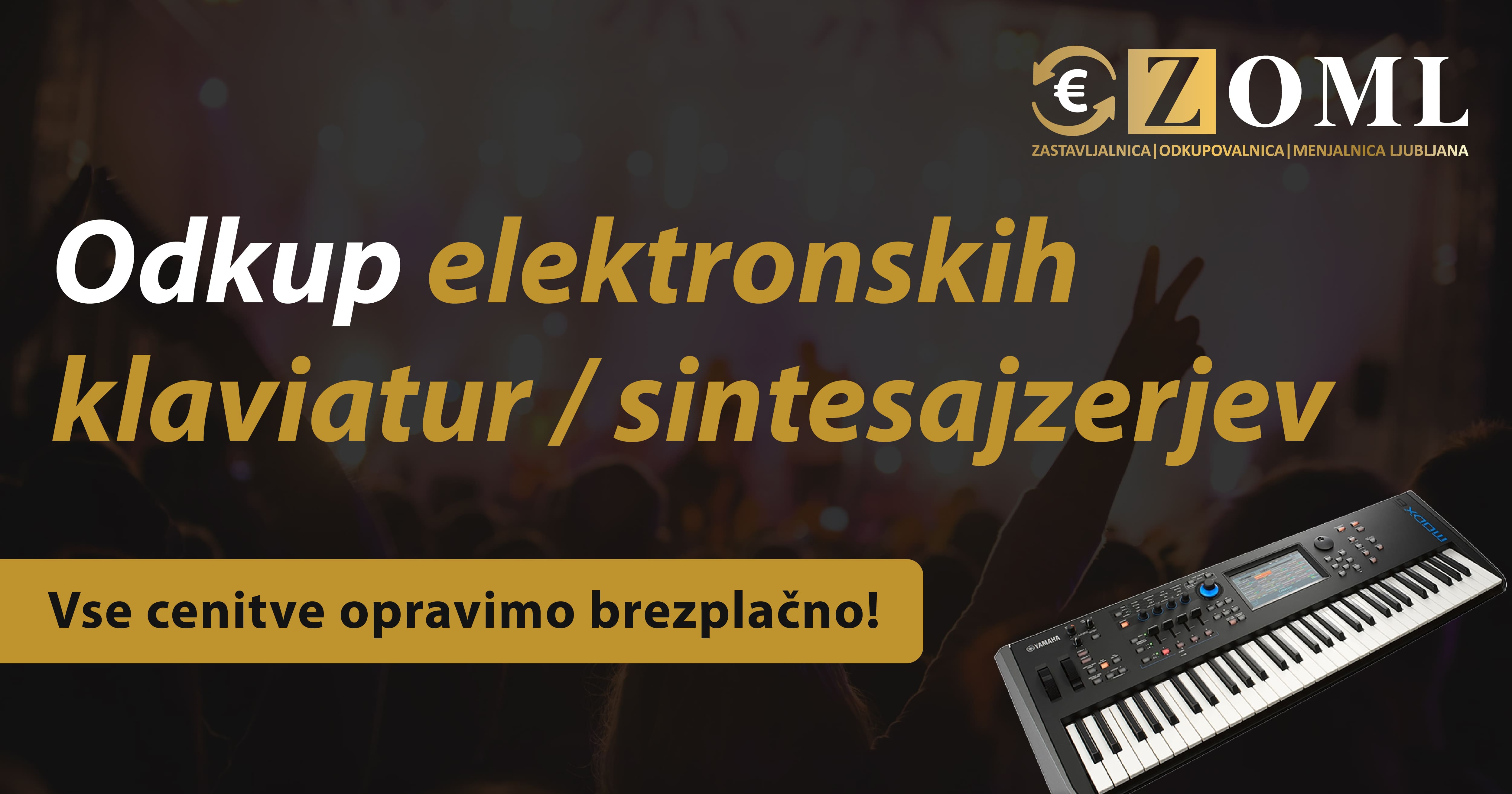 Odkup elektronskih klaviatur / Sintesajzerjev