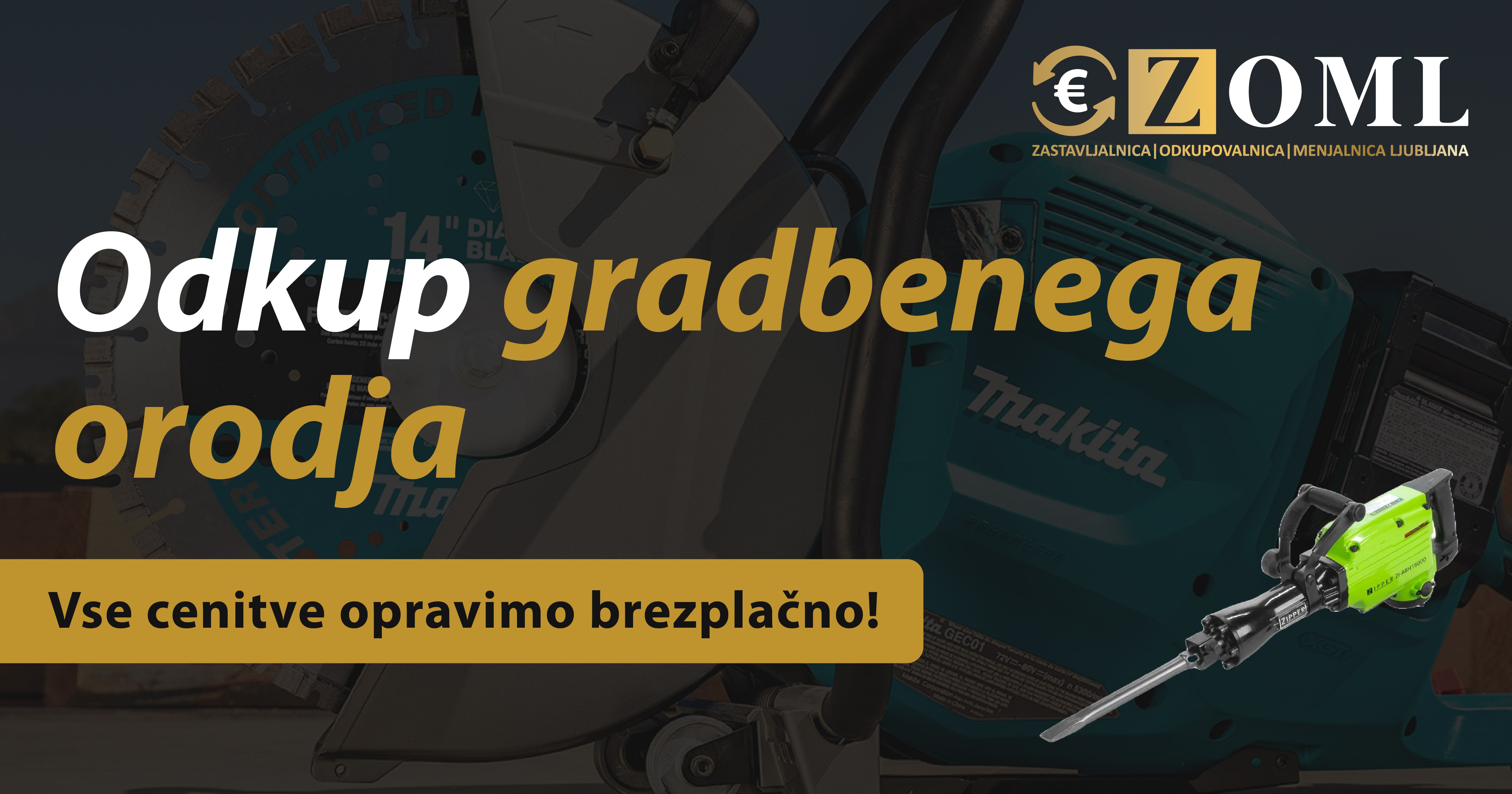 Odkup gradbenega orodja