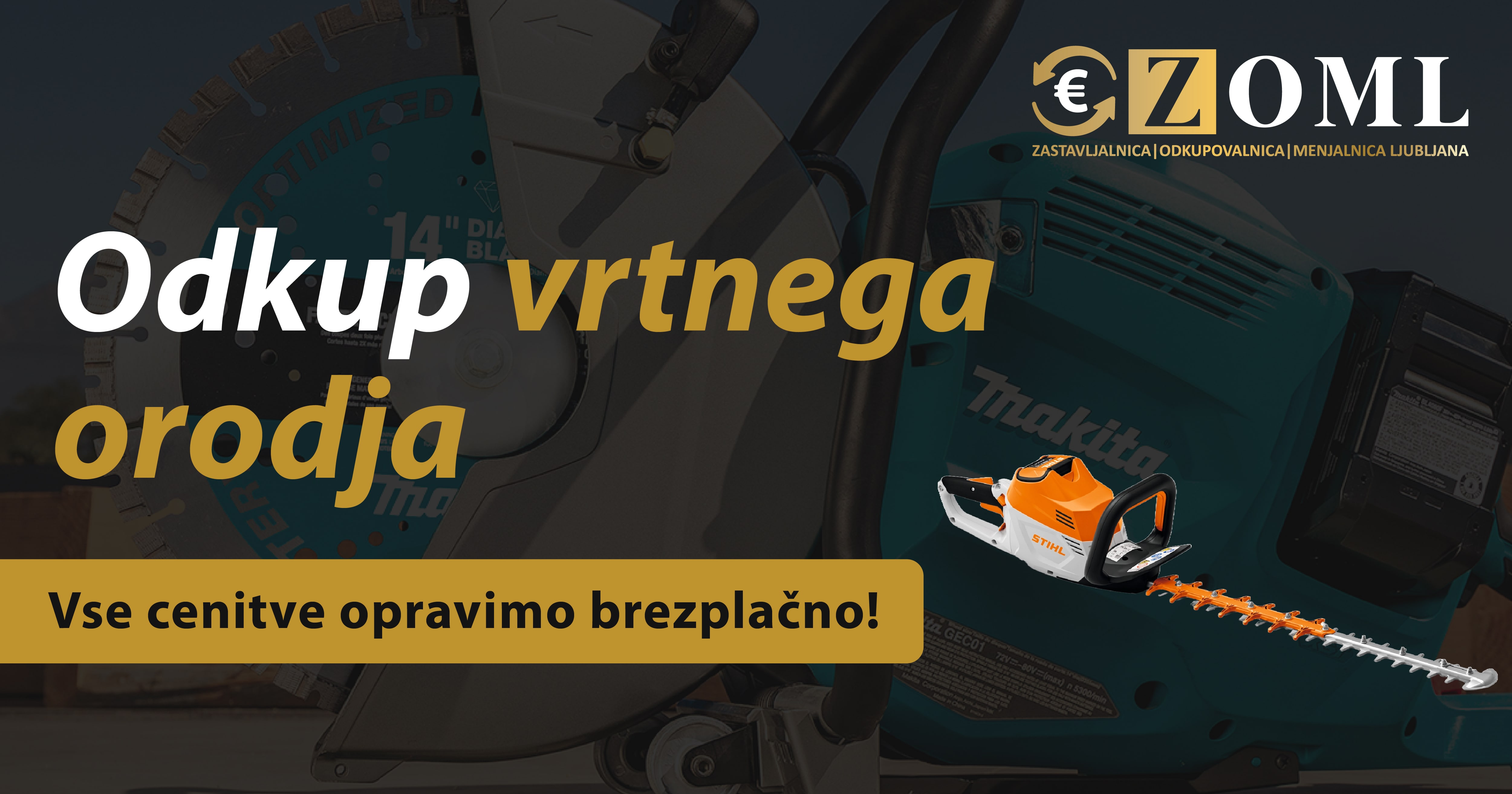 Odkup vrtnega orodja