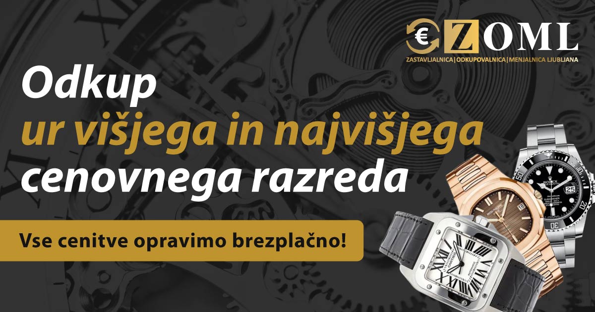 Odkup ur višjega in najvišjega cenovnega razreda